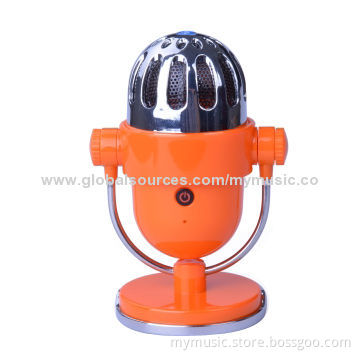 Unique Model Wireless Bluetooth Speaker with Microphone Function, Measures 72.26 x 104.8mm